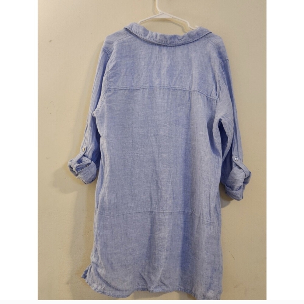 Tahari Linen Tunic - Picture 2 of 8